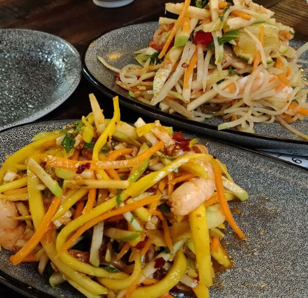 Papaya Salad with Prawns (sp) (gf)